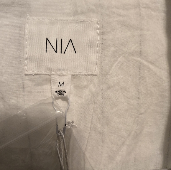 NWT Nia Felix Two-Botton Color Black/White Striped Blazer Size M - Picture 11 of 14